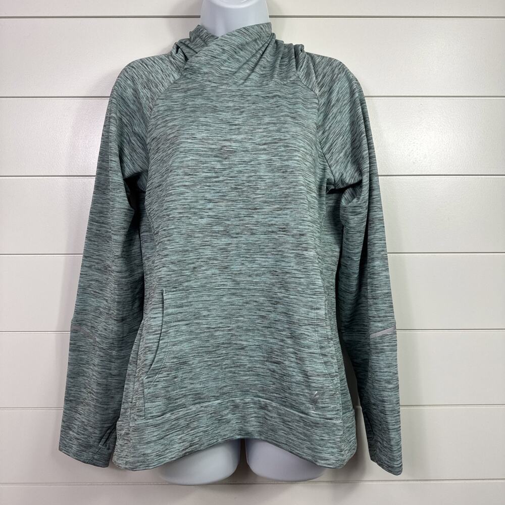 Specialized Shasta Pullover Hoodie Sweatshirt Turquoise/Heather Gray sz L